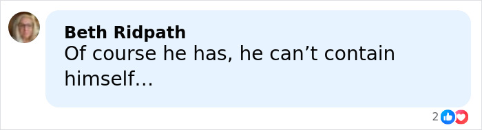 Comment by Beth Ridpath reacting to Ryan Reynolds' texts from Justin Baldoni legal battle, expressing disbelief and humor.