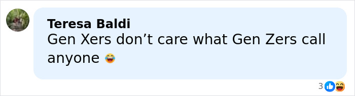 Screenshot of a social media comment discussing Gen Z opinions on the male Karen name debate. Screenshot of a social media comment discussing Gen Z opinions on the male Karen name debate.