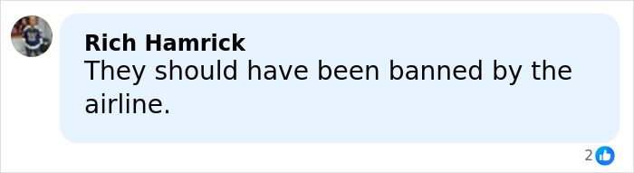 Comment about adult stars arrested and kicked off flight after refusing to leave first-class seats, posted by Rich Hamrick.