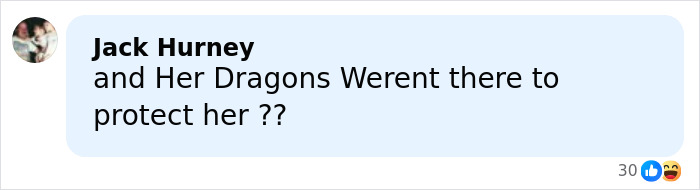 Comment by Jack Hurney questioning protection during Emilia Clarke&rsquo;s filming of an intimate scene, shown in a social media chat bubble.