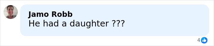 Comment by Jamo Robb asking if Freddie Mercury had a daughter, related to Freddie Mercury's secret daughter news.