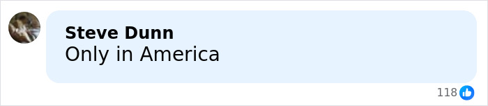 Screenshot of Facebook comment by Steve Dunn saying Only in America, related to outrage over ICE agent who attacked Renee Good.