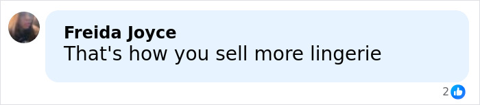 Social media comment screenshot about Rihanna distorted lingerie photos controversy reading That's how you sell more lingerie