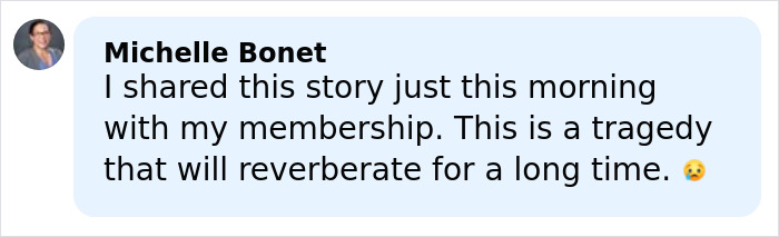 Social comment bubble from Michelle Bonet on tragedy related to Rob Reiner wife Michele email Social comment bubble from Michelle Bonet on tragedy related to Rob Reiner wife Michele email