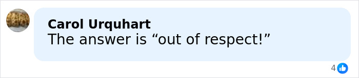 Comment by Carol Urquhart saying the answer is out of respect, reacting to Prince Harry and Meghan Markle blasted after Kim Kardashian breaks silence.