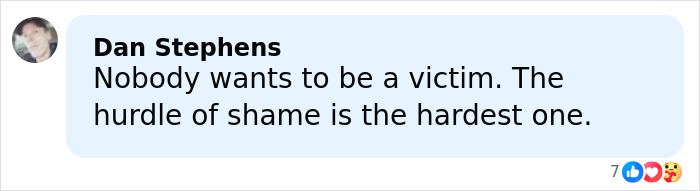 Man sharing emotional statement about shame and victimhood, highlighting huge twist in Timothy Busfield&rsquo;s case audio.