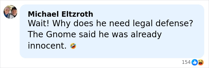 Comment by Michael Eltzroth questioning the need for legal defense for Minneapolis ICE agent after crowdfunding. Comment by Michael Eltzroth questioning the need for legal defense for Minneapolis ICE agent after crowdfunding.