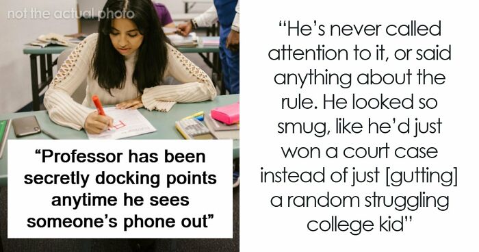 Students Push Back After Professor Enforces Phone Rule Without Warning: “I’m At Risk Of Failing This Class”