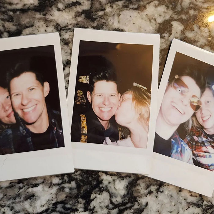 Polaroid photos of a smiling woman, moments with a partner, representing mom of a 6-year-old slain by ICE in Minneapolis.