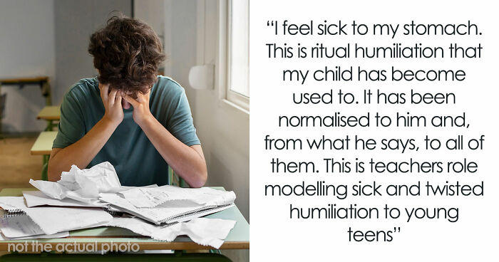 Unhinged Teacher Pushes Group Shaming In Class, Mom Horrified After Son Confesses He Takes Part Too
