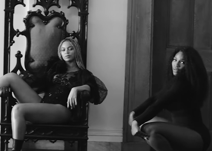 Serena Williams performing a jaw-dropping move, showcasing her knees in a viral and stunning action.