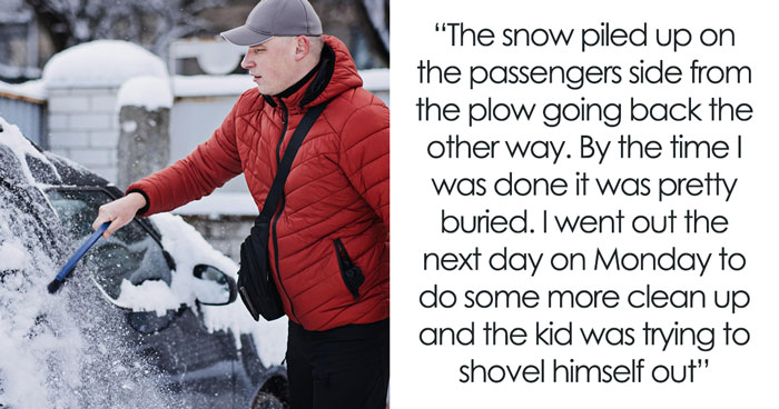 Entitled Neighbors Don’t Care About Blocking Guy’s Driveway, He Takes Revenge By Snowing Them In