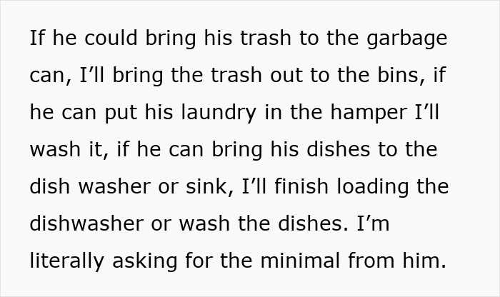 Man insists wife doesn’t do anything at home, she stops cleaning his mess and demands shared household chores. Man insists wife doesn’t do anything at home, she stops cleaning his mess and demands shared household chores.