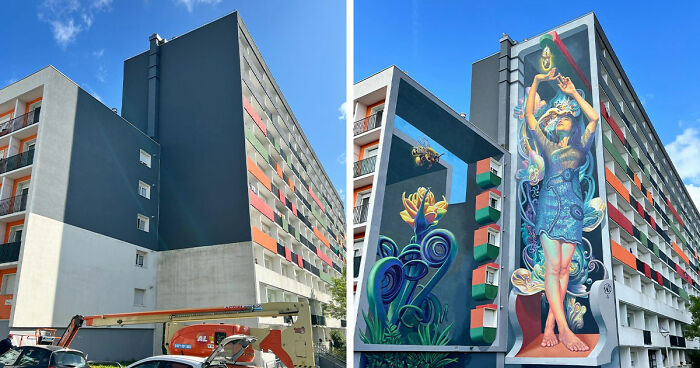 This Artist Paints Realistic 3D Murals On Dull Building Walls (20 New Pics)