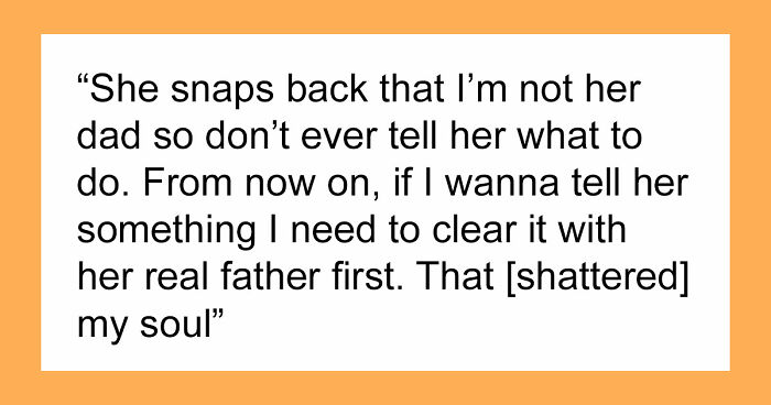 “AITA For Telling My Gf’s Daughter She’s Not My Daughter So Don’t Expect Me To Pay?”