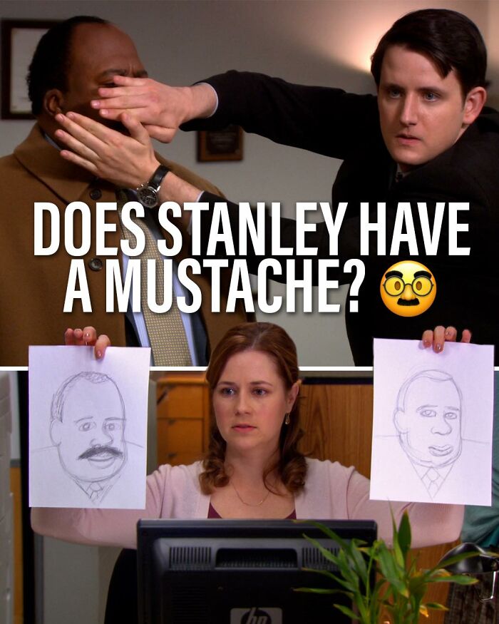 Scene from The Office with characters holding sketches, capturing humor in popular memes inspired by the TV series The Office.