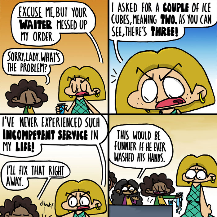 This Comic Series Makes Ordinary Restaurant Moments Hilarious In The Best Way (18 Pics)