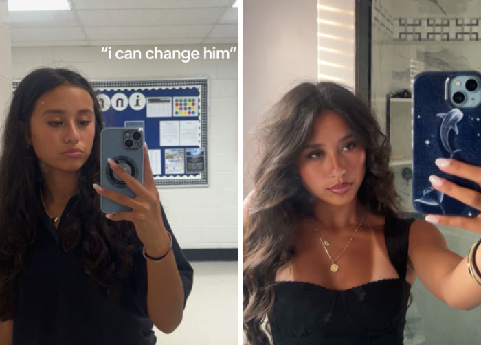 Young woman shares her breakup transformation, showing how she changed for better or worse after a breakup.