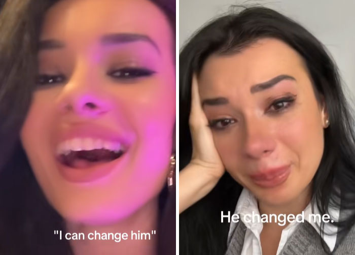 Young woman showing emotions before and after breakup, illustrating how women change and cope after relationships end.