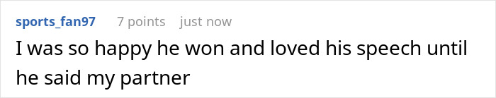 Text comment on social media from user sports_fan97 expressing mixed feelings after Timothée Chalamet declares love for Kylie Jenner at event. Text comment on social media from user sports_fan97 expressing mixed feelings after Timothée Chalamet declares love for Kylie Jenner at event.