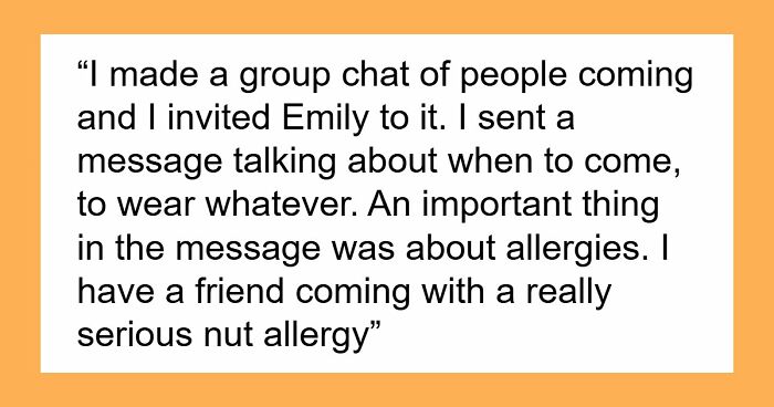 “[Am I The Jerk] For Disinviting Friend To My B-Day After She Showed Me The Food She Was Bringing?”