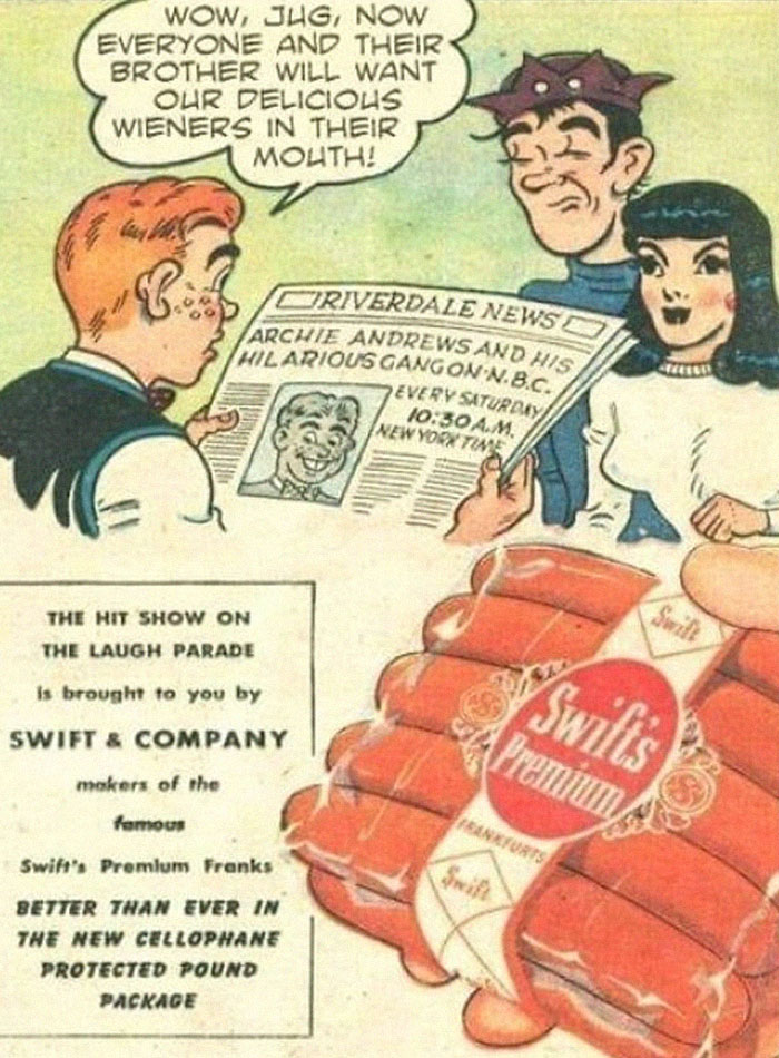"Wow Jug, Now Everyone And Their Brother Will Want Our Delicious Wieners In Their Mouth!" Jughead Doesn't Care, But Veronica Looks Ready To Dig In!