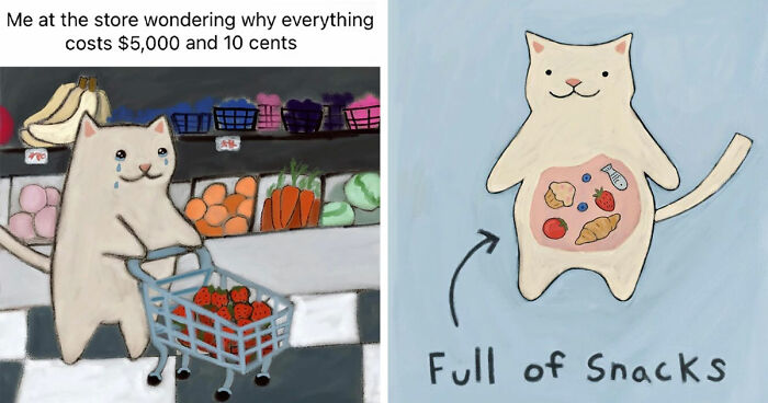 This Artist Made 65 Adorable Cat Drawings That Are Subtle, Sweet, And Relatable