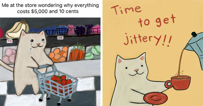 This Artist Made 65 Adorable Cat Drawings That Are Subtle, Sweet, And Relatable