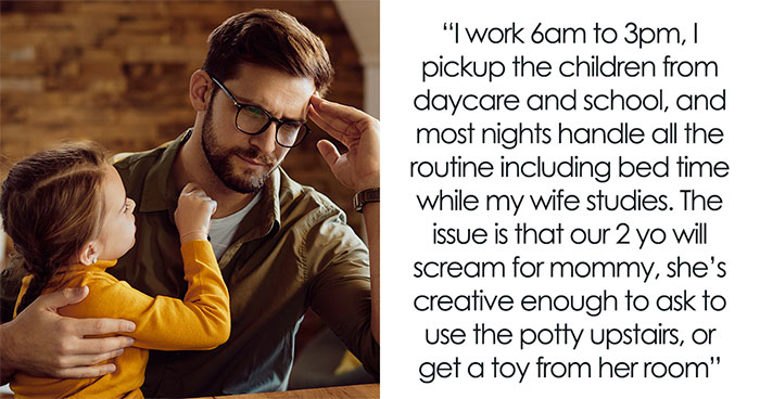 Dad Can’t Manage To Keep Toddler From Mom So She Can Study – “You’re Being Outsmarted By A 2YO”