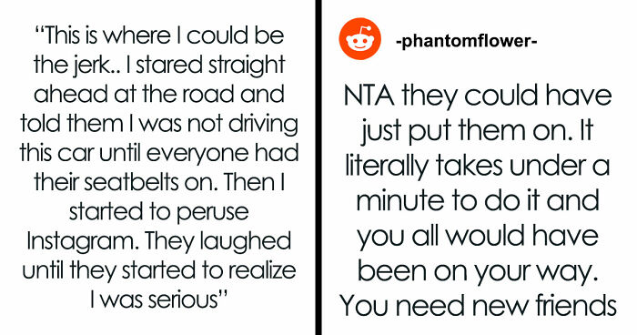 Woman’s Strict Seat Belt “Rule” Makes Friends Miss Lunch Date, Years Later They Still Hate On Her