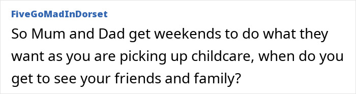 Woman feels treated like unpaid nanny as partner leaves child to go to the gym, highlighting childcare frustration.