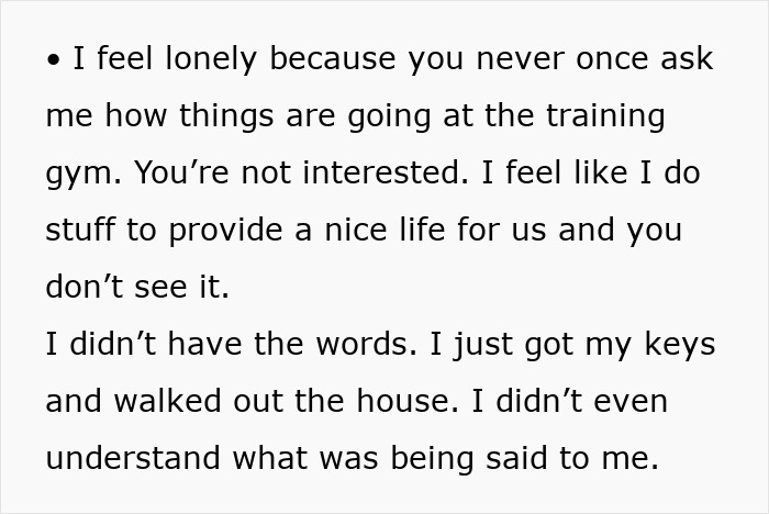 Woman feels treated like an unpaid nanny, expressing loneliness as partner leaves child to go to the gym.