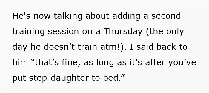 Woman feels treated like unpaid nanny as partner prioritizes gym over childcare responsibilities at home.