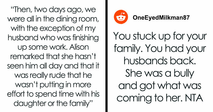 SIL Pushes Too Far With Parenting Insults, Woman Drops Cheating Truth During Family Dinner