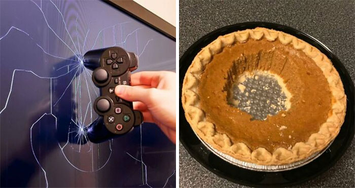 Woman Comes Home Expecting Peace And Quiet, Finds Trash Glued To Her Office Walls By “Crafty” BF