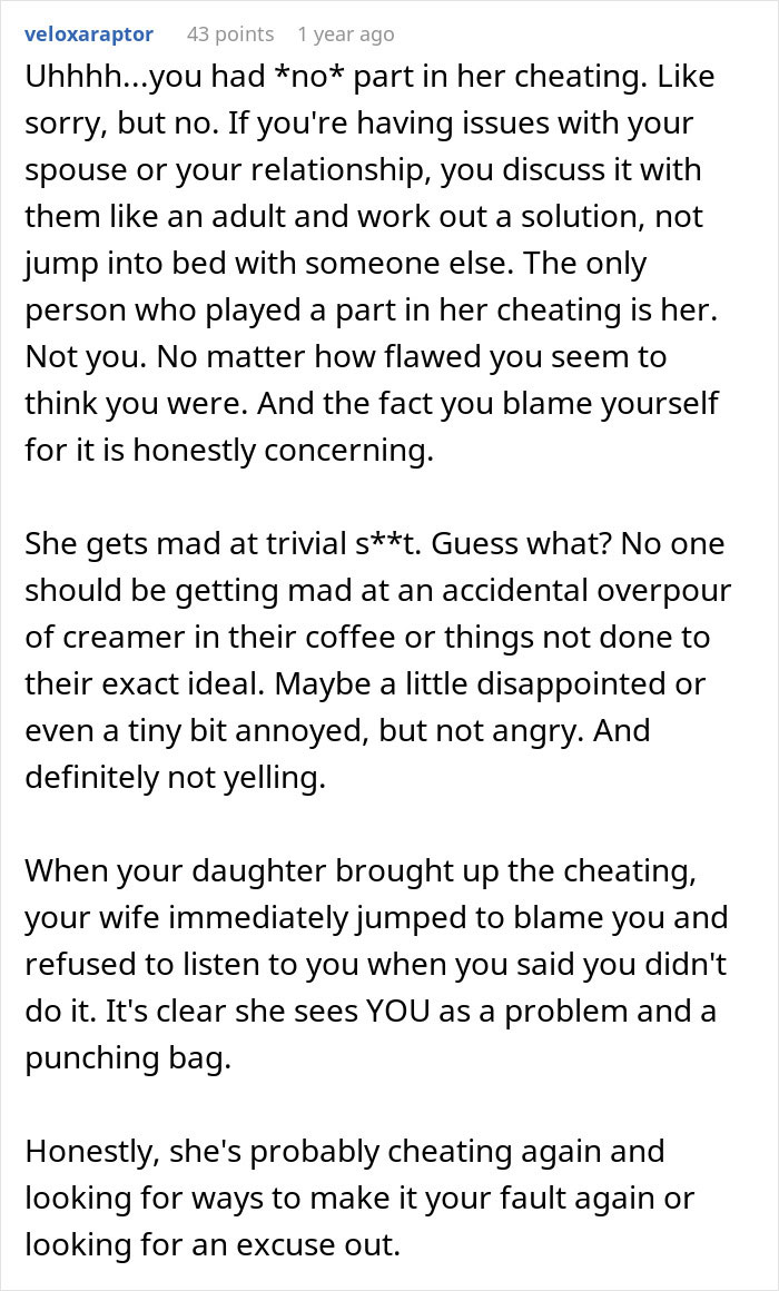 "You're Too Weak": Daughter Pushes Father To Leave His Wife After Learning About Her Affair "You're Too Weak": Daughter Pushes Father To Leave His Wife After Learning About Her Affair