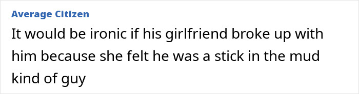 Screenshot of a forum post mentioning a Florida man trapped in mud after a breakup on Valentine's Day.