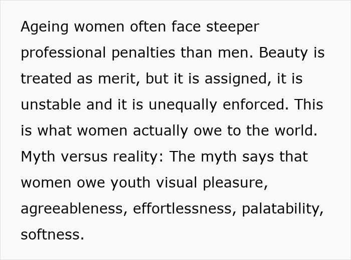 Woman explaining why beauty standards are unfair and often used against women in professional and social settings. Woman explaining why beauty standards are unfair and often used against women in professional and social settings.