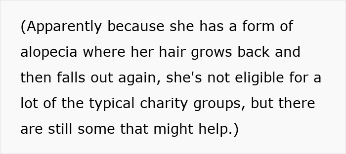 Woman eyes friend&rsquo;s long hair, hoping she will cut it for sister&rsquo;s wig, upset when friend refuses to do so.