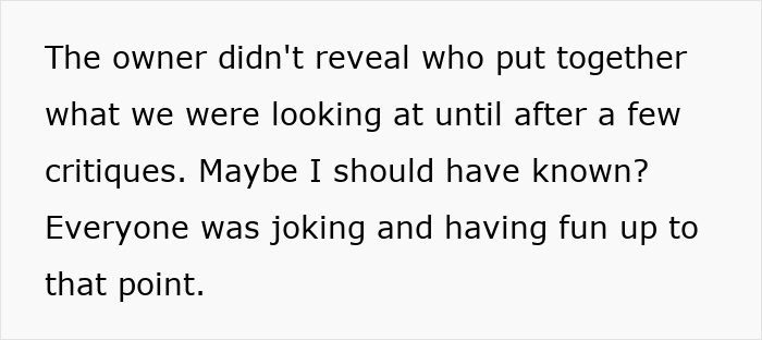 Man reflects on fired over crude drawing story, befriends woman artist, and discovers her tragic personal history.