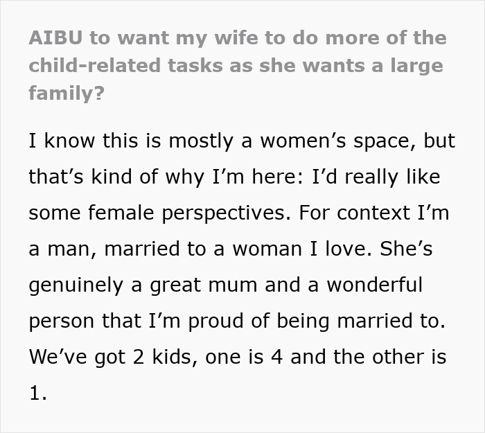 SAHM Dreams Of A Packed House And More Babies, Husband Pumps The Brakes On 50/50 Childcare