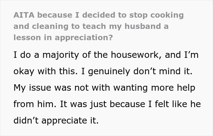 Screenshot of a discussion about a man complaining about paying the price and eating fast food while wife works longer shifts.