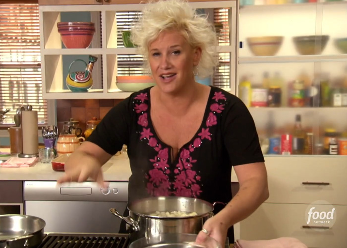 Chef Anne Burrell cooking in a kitchen, featured in a police report revealing alleged tragic details of her passing. Chef Anne Burrell cooking in a kitchen, featured in a police report revealing alleged tragic details of her passing.