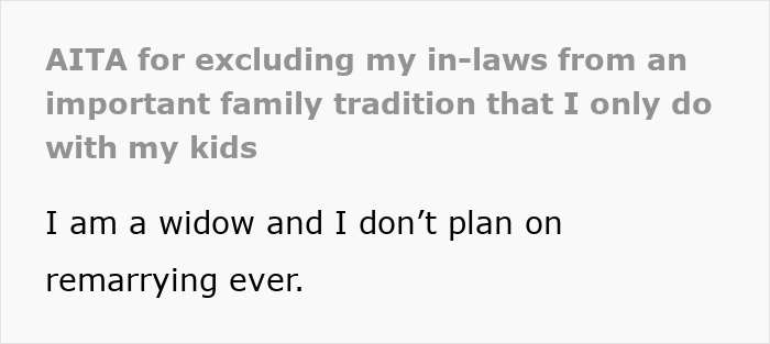 Text post discussing a family visits late wife’s grave as private tradition and conflict with kids’ spouses. Text post discussing a family visits late wife’s grave as private tradition and conflict with kids’ spouses.