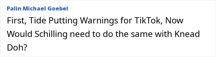 Text excerpt on a screen discussing warnings for TikTok and referencing dangerous trends causing severe facial burns.