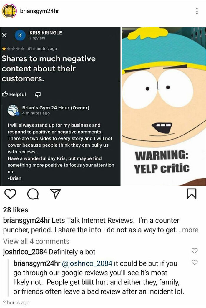 This Gym Owner Posts Shits About His Paying Customers!