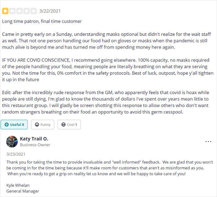 Katy Trail Outpost On Yelp... Yikes