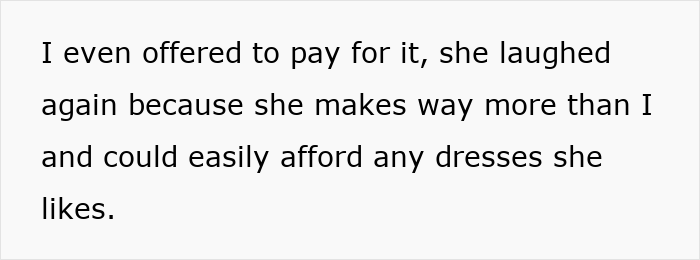 Text excerpt discussing a guy struggling with his girlfriend refusing to wear dresses, even for a wedding.