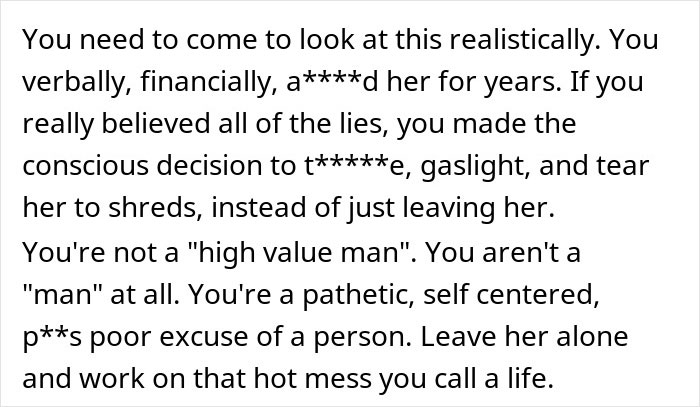 Parentes e amigos do sexo masculino arruínam o casamento de um cara só para ficar com sua ex-mulher e ser cortado de sua vida