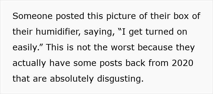 Text describing a controversial online post about Frida Mom's marketing causing major chaos and inappropriate reactions.